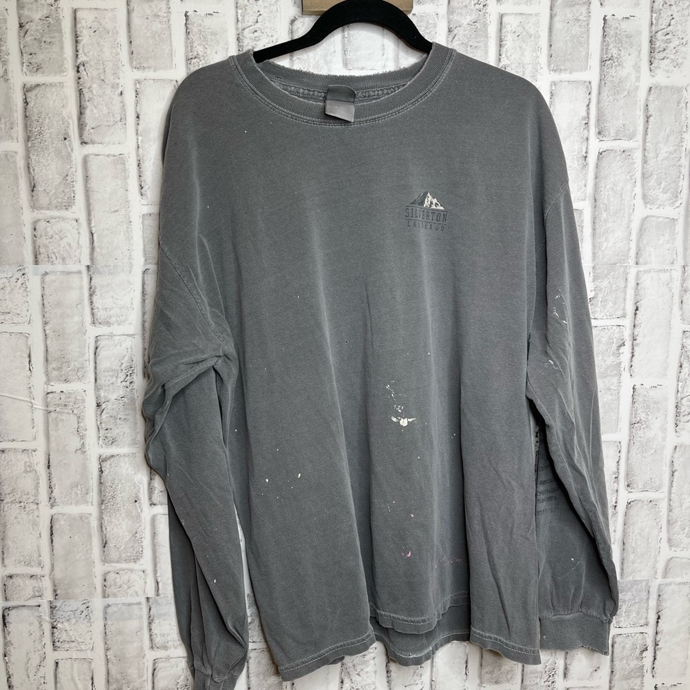 Silverton Colorado distressed long sleeve T-shirt. Size large.